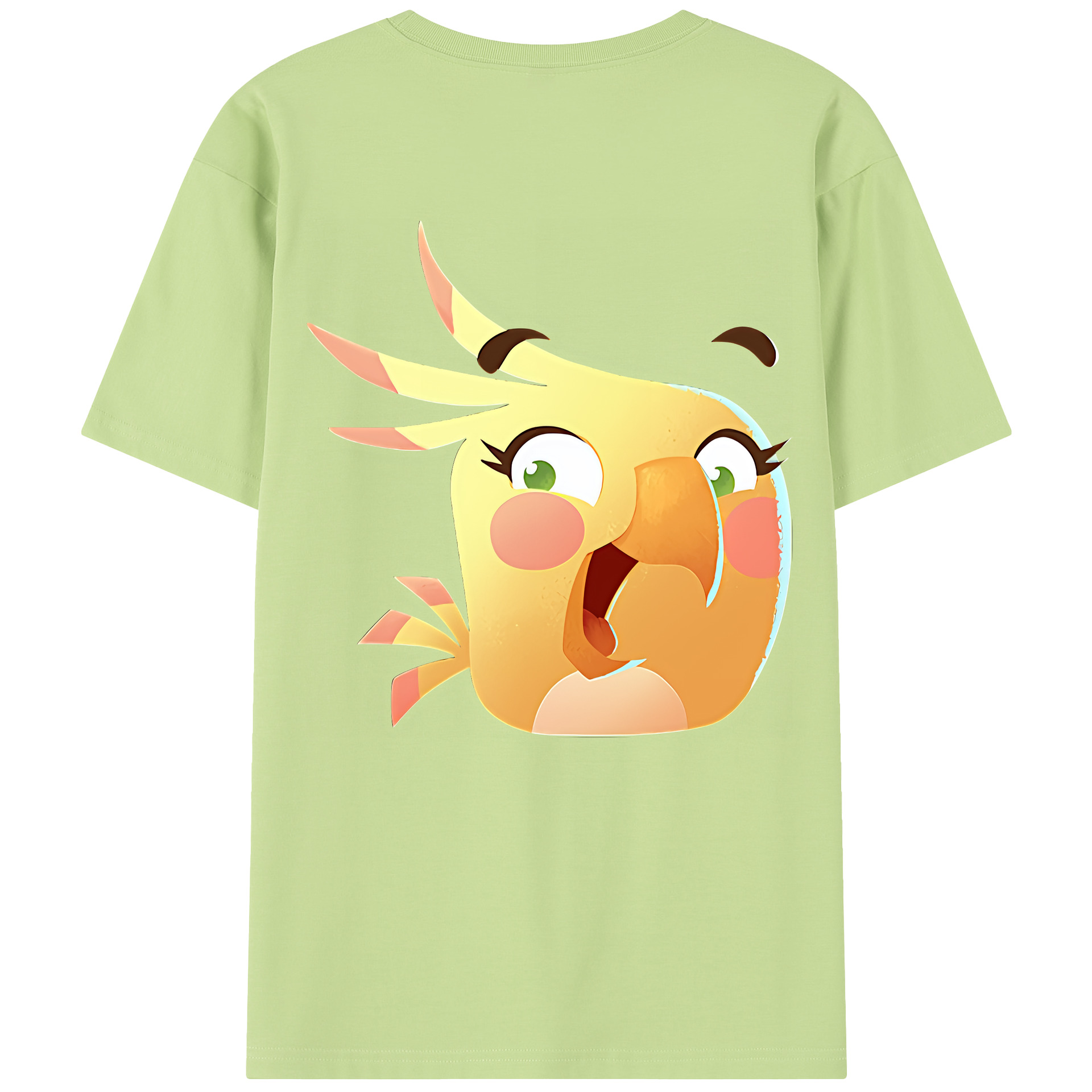 （画像用） Angry Birds アングリーバード 綿100％半袖Tシャツ（背面プリント）